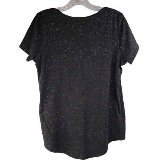 Lululemon Womens 4-6 Medium Love Crewneck Black Splatter Short Sleeve T-Shirt - Picture 5 of 8